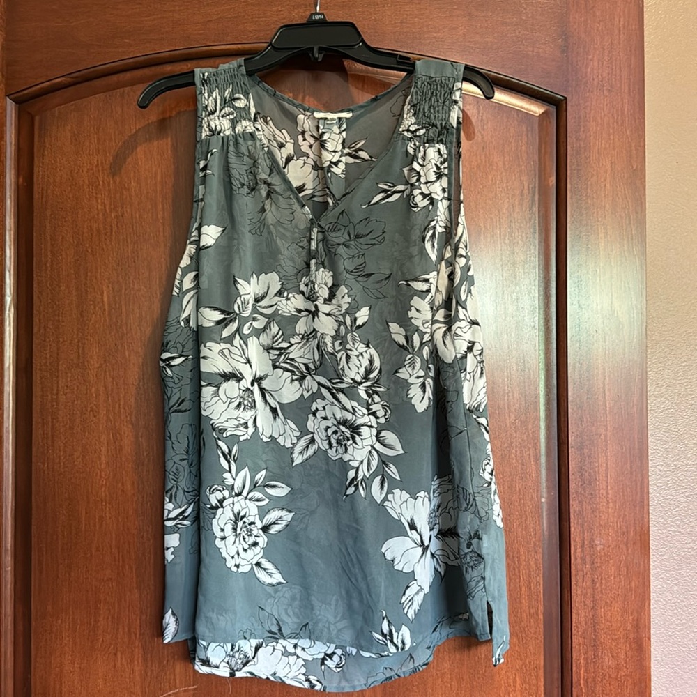 Sheer tank blouse